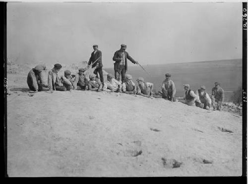 Men brushing - southwest section