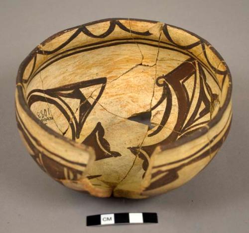 Bowl, Polacca polychrome style c, restored