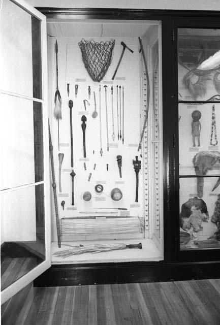 Case in the African Hall of the Peabody Museum