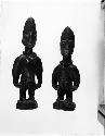 Twin figures (carved wooden male and female)