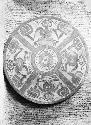 Polychrome plate with ring base, from grave 13