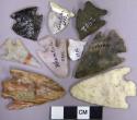 Stone projectile points