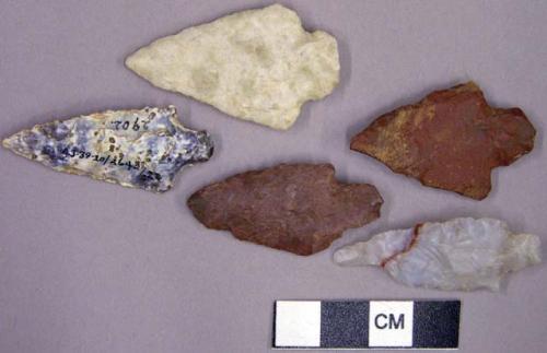 Stone projectile points