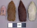 Stone projectile points