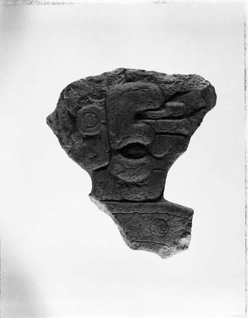 Fragment of stone sculpture (silhouette relief)