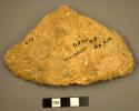 Potsherd. coarse, rough