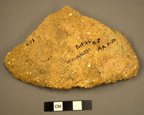 Potsherd. coarse, rough