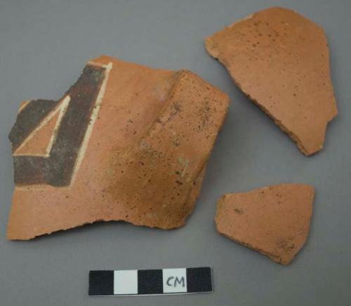 Chulpa painted potsherds ( in 3 pieces)