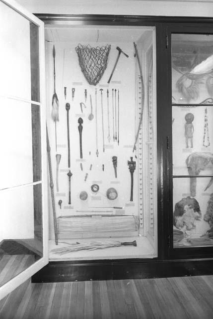 Case in the African Hall of the Peabody Museum, 1966