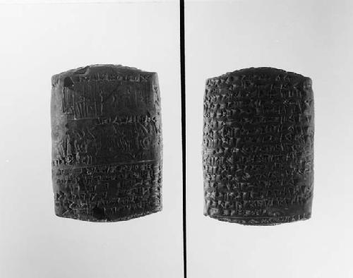 Clay tablet with writing, cuneiform