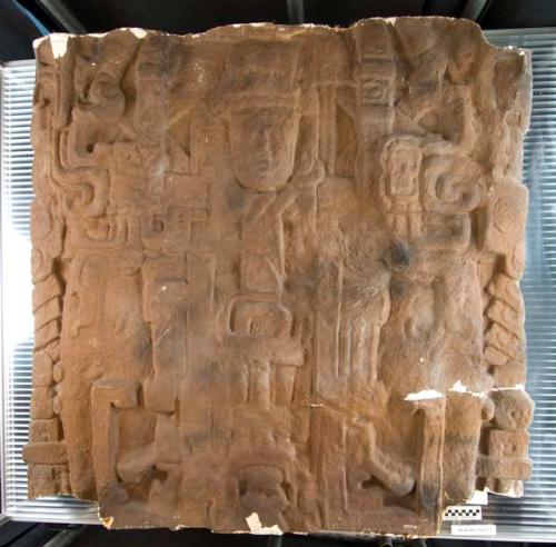 Cast of part of Stela F, Quirigua; south, middle