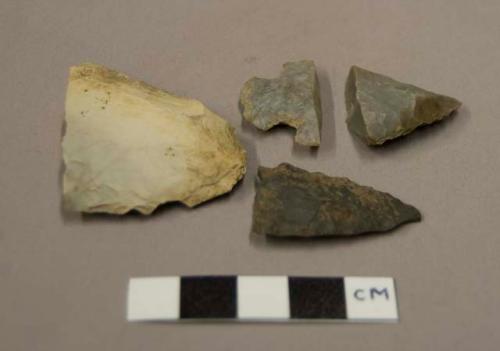 Stone point fragments