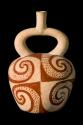 Stirrup-spout vessel