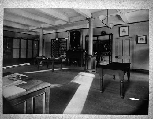 Library in 1890, Peabody Museum, Harvard University