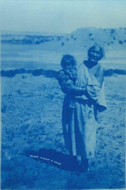 Navajo Woman and Child