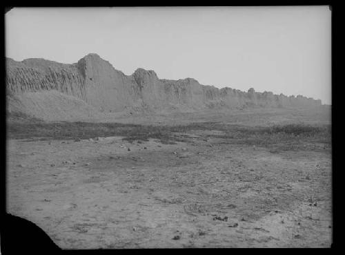 Northwest encircling wall of Rivero group; taken from the north side