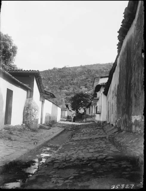 Road and Buildings