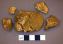 Bone, unidentified bone fragments, orginally all part of one bone
