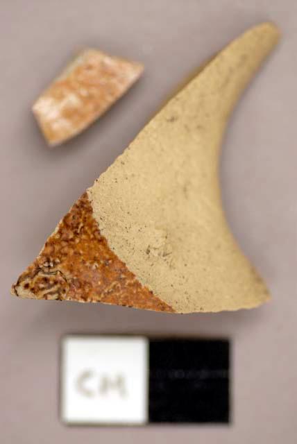 Ceramic, stoneware, brown salt-glazed sherds