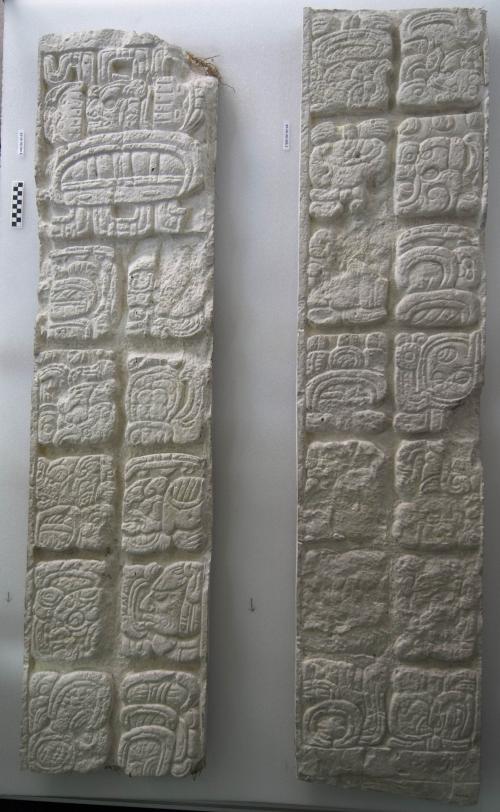 Cast of part of Stela P, bottom, south