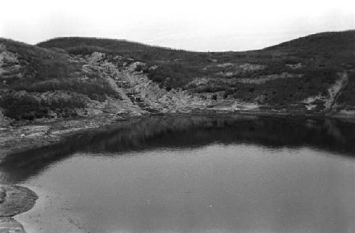 Shansi, September 1935, old 'pool' method with 'steps' for bailing out