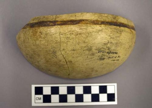 Bowl sherd. Jeddito black on yellow