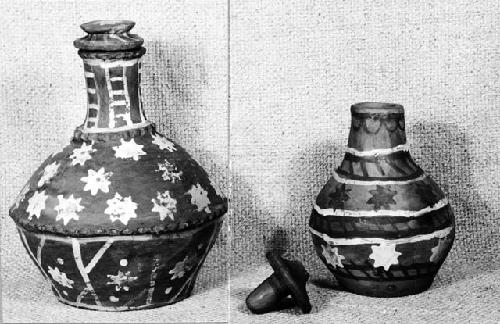 Modern water jars with stoppers. Macusi Indians