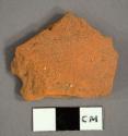 Ceramic sherd, unglazed red earthenware