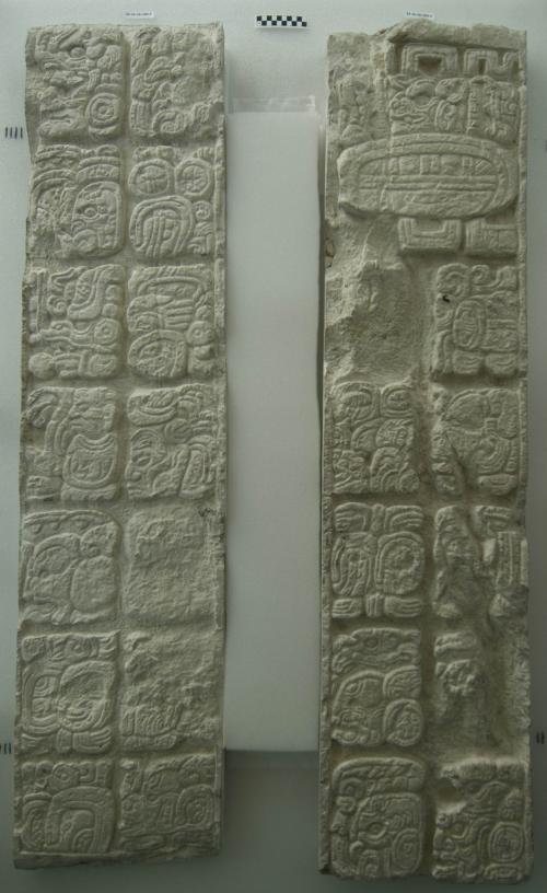 Cast of part of Stela P, north, top