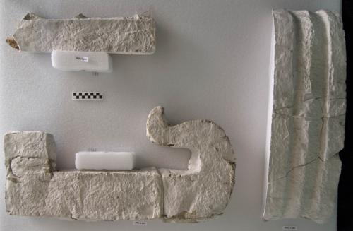 Cast, fragment, Structure 1, East wing, Side mask, cheek section