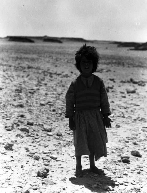 Bedouin child at Jumaima, Shammar tribe