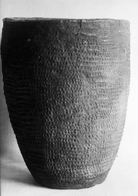 Copy of photo print of an Eskimo pottery vessel from Cape of Whales