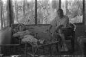 Yutaoho, Shansi, summer 1935, Eleanor and Karl-August Whittfogel, veranda