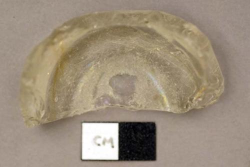 Glass, tumbler, clear fragment