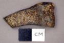 Glass, brown bottle glass, thick fragment