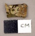 Glass, brown bottle glass, fragment