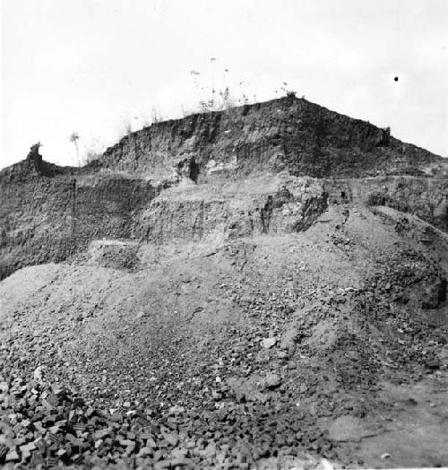 View of Mound E-II-3 looking north