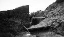 East terraces of adobe structure with ramp or stairway, Mound C-III-10