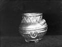 Decorated, gold-plated copper bowl