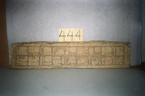 Cast of part of the Temple of the Initial Series, Lintel