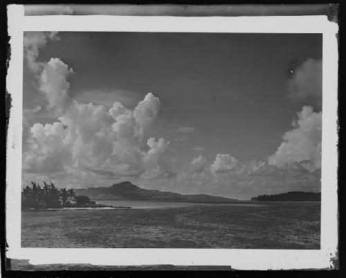 General view of landscape and water