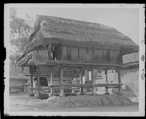 Hut in rural setting