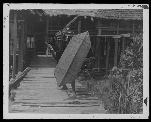 Man with Ceremonial Artifacts