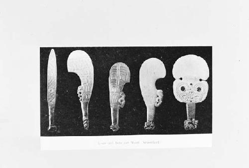 Clubs and axes of the Maori