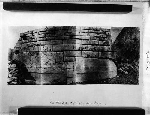 East wall of the chief temple on Sacred plaza