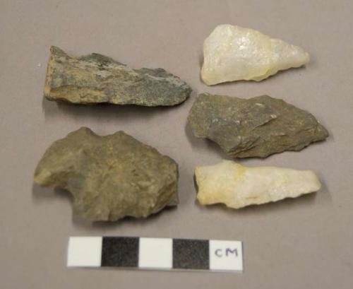 Stone arrowheads