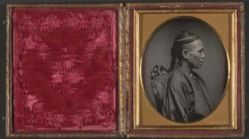 Daguerreotype, "Soo-Chune" aka "Le-Kaw-Hing," profile