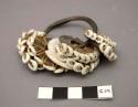 Set of earrings: tortoise shells rings edged with nasca shells on +