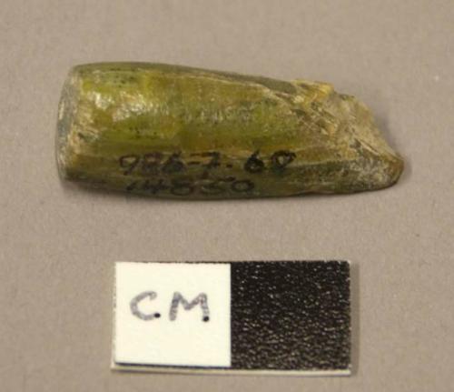 Broken stone bead or cylinder seal