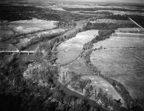 Looking up the Valley of the Rappahannock from Kellys Ford